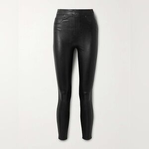 SPANX Like Leather faux stretch-leather pants size large